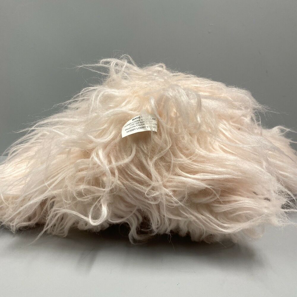 Hobby Lobby Pink Furry Sloth Stuffed Plush 18" Sequin belly. - Picture 6 of 7